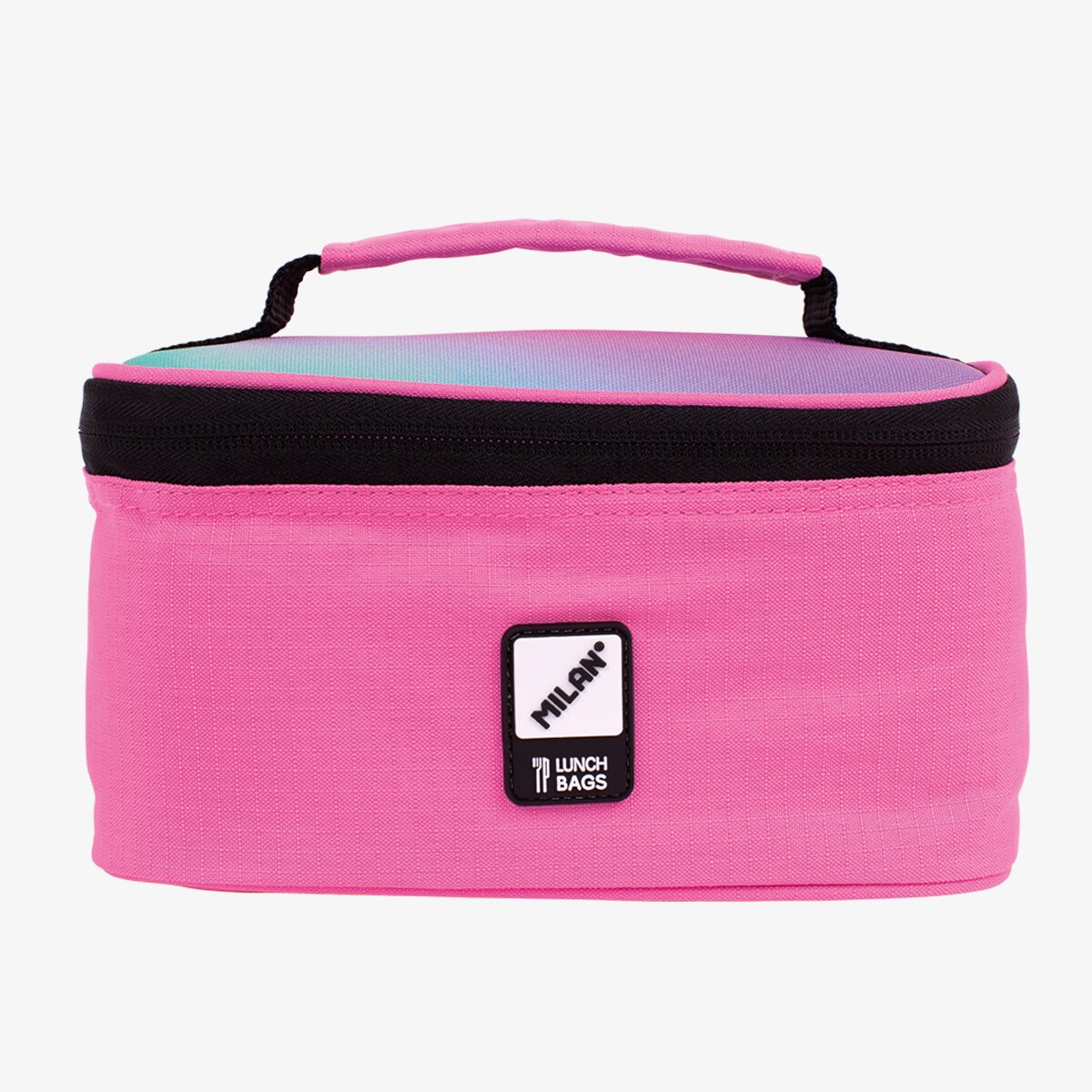 Torba termiczna mała na żywność 1,5L z pojemnikiem na lunch SUNSET róż