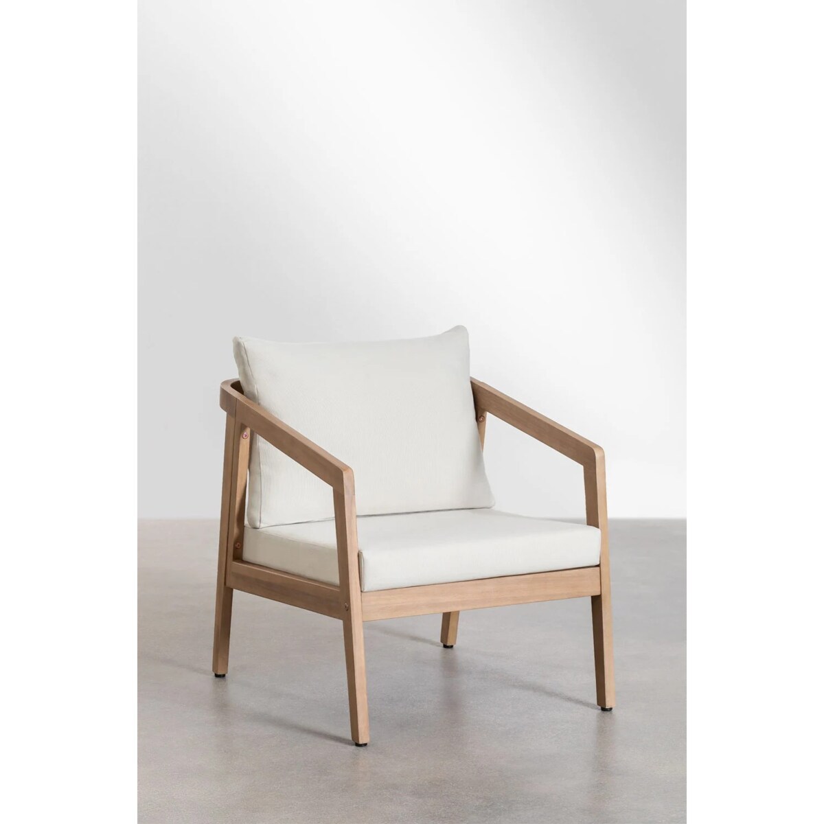 Zestaw ogrodowy: sofa, 2 fotele i stolik z drewna akacjowego Kaela