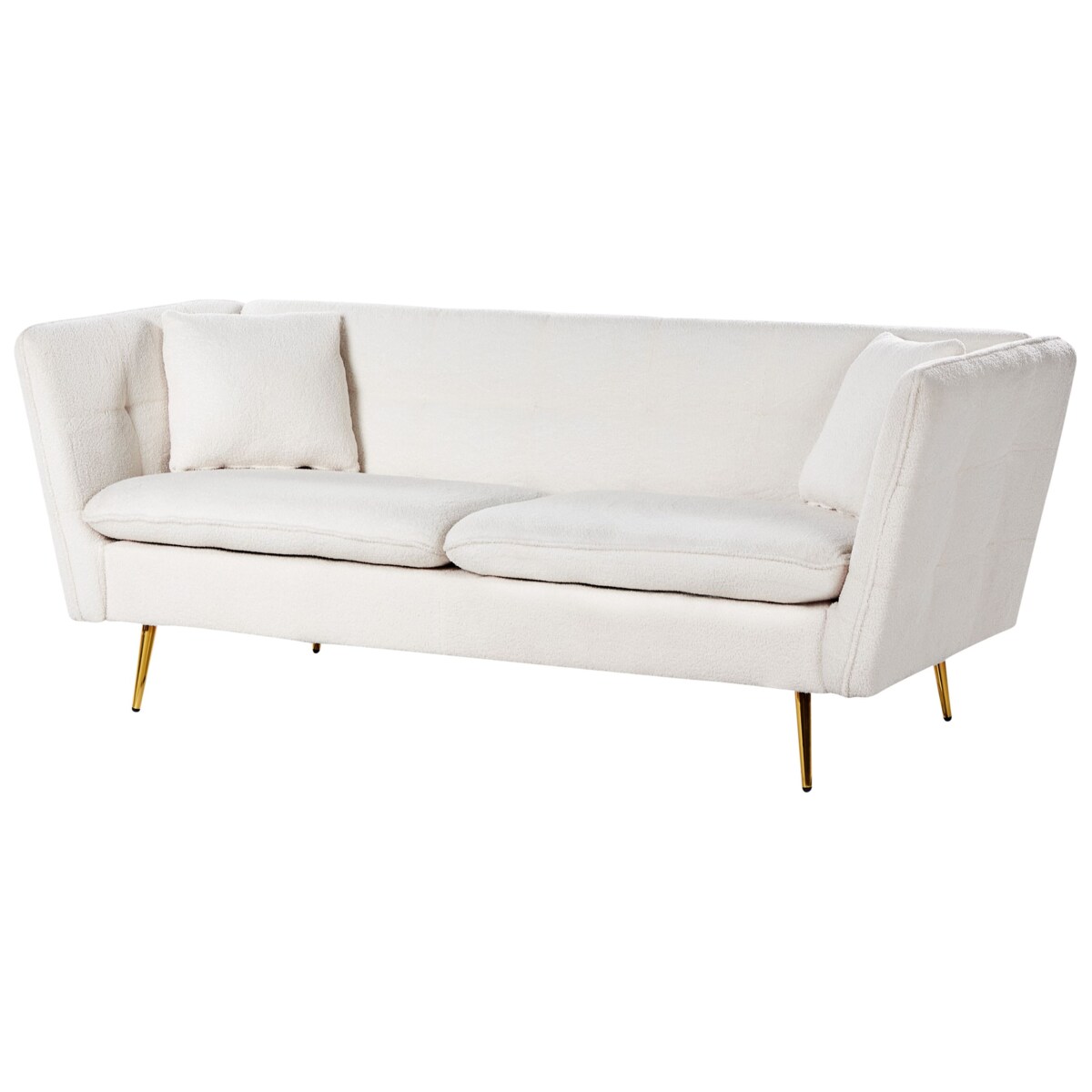 Sofa 3-osobowa boucle biała FREDERICA