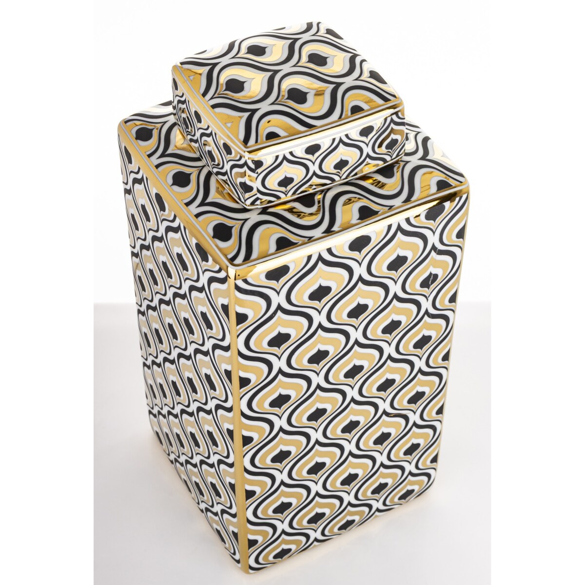 Pojemnik ceramiczny o ciekawym wzorze 30x15x15 cm TALL