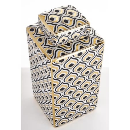 Pojemnik ceramiczny o ciekawym wzorze 30x15x15 cm TALL