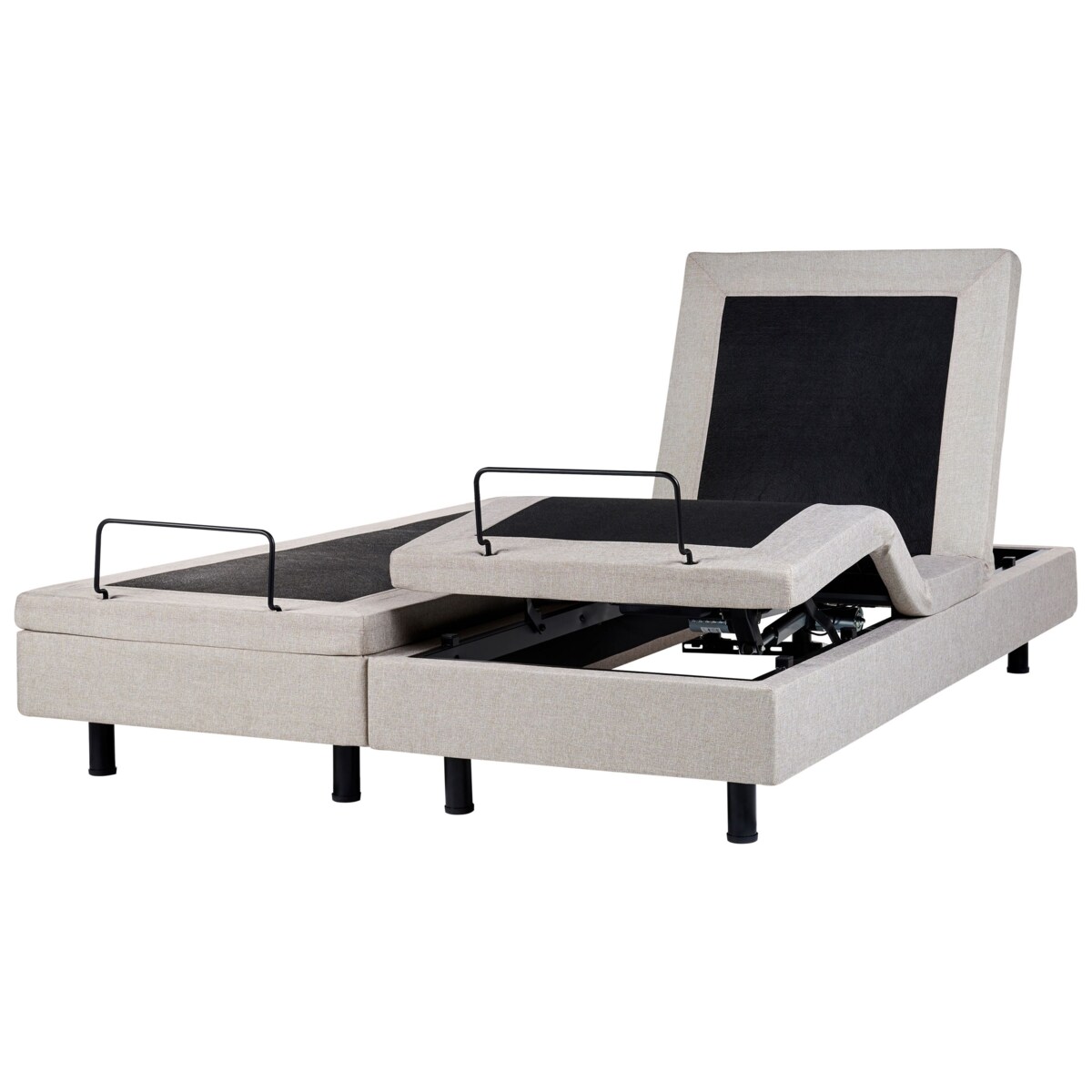 Łóżko regulowane bez zagłówka DUKE 180 x 200 cm Beżowy