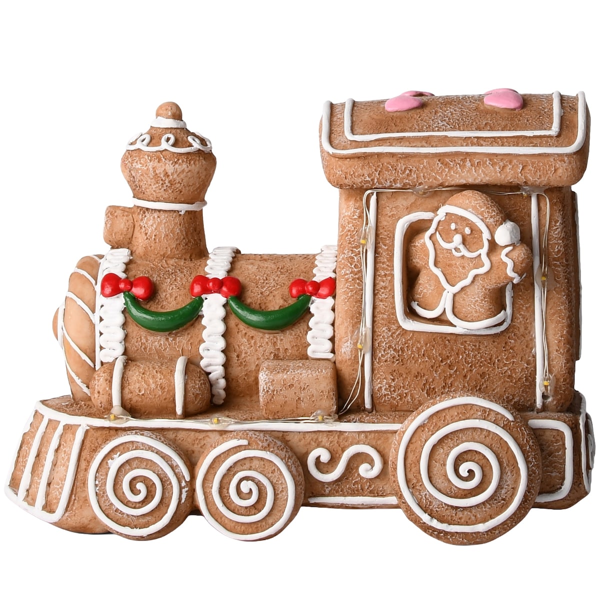 FIGURKA ŚWIĄTECZNA POCIĄG PIERNIK CERAMICZNA NA ŚWIĘTA PREZENT UPOMINEK