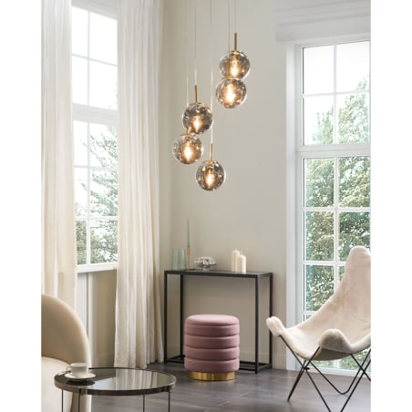Lampa wisząca RALFES Szkło Mosiężny
