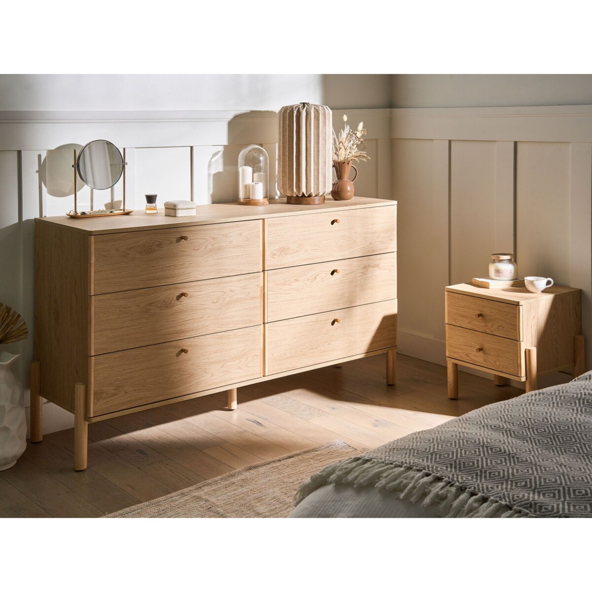 Szafka nocna COLLINS Jasnobrązowy