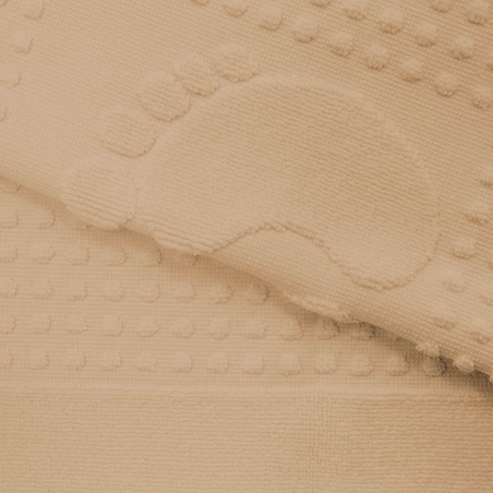 Dywanik łazienkowy 50x70 Stopki, 100% bawełna, kolor cappuccino