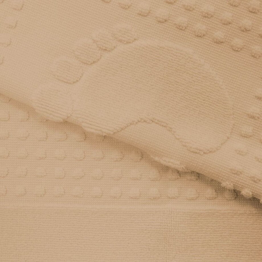 Dywanik łazienkowy 50x70 Stopki, 100% bawełna, kolor cappuccino