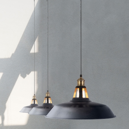 Loftowa lampa wisząca New Axel AZ1351 Azzardo nad wyspę czarna złota