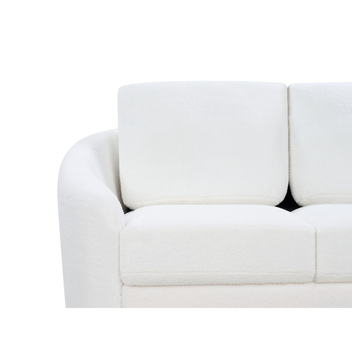 Sofa 3-osobowa boucle biała TROSA