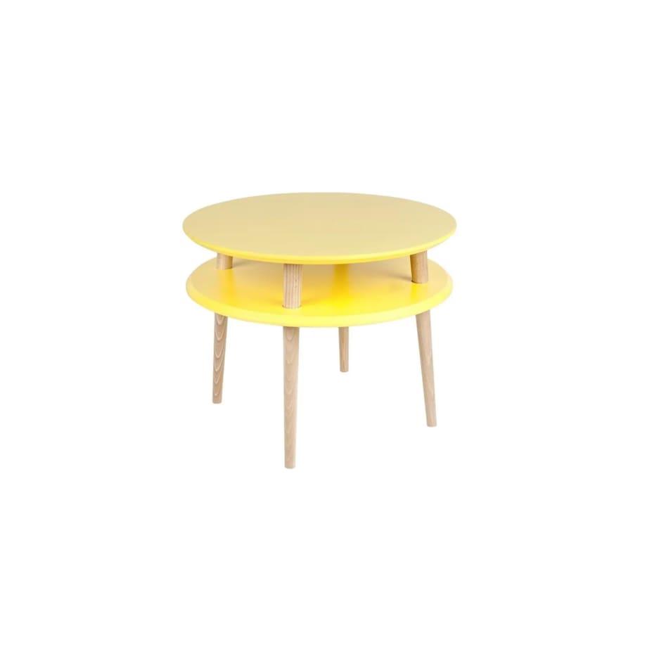 Stolik kawowy UFO MEDIUM 57x57 żółty