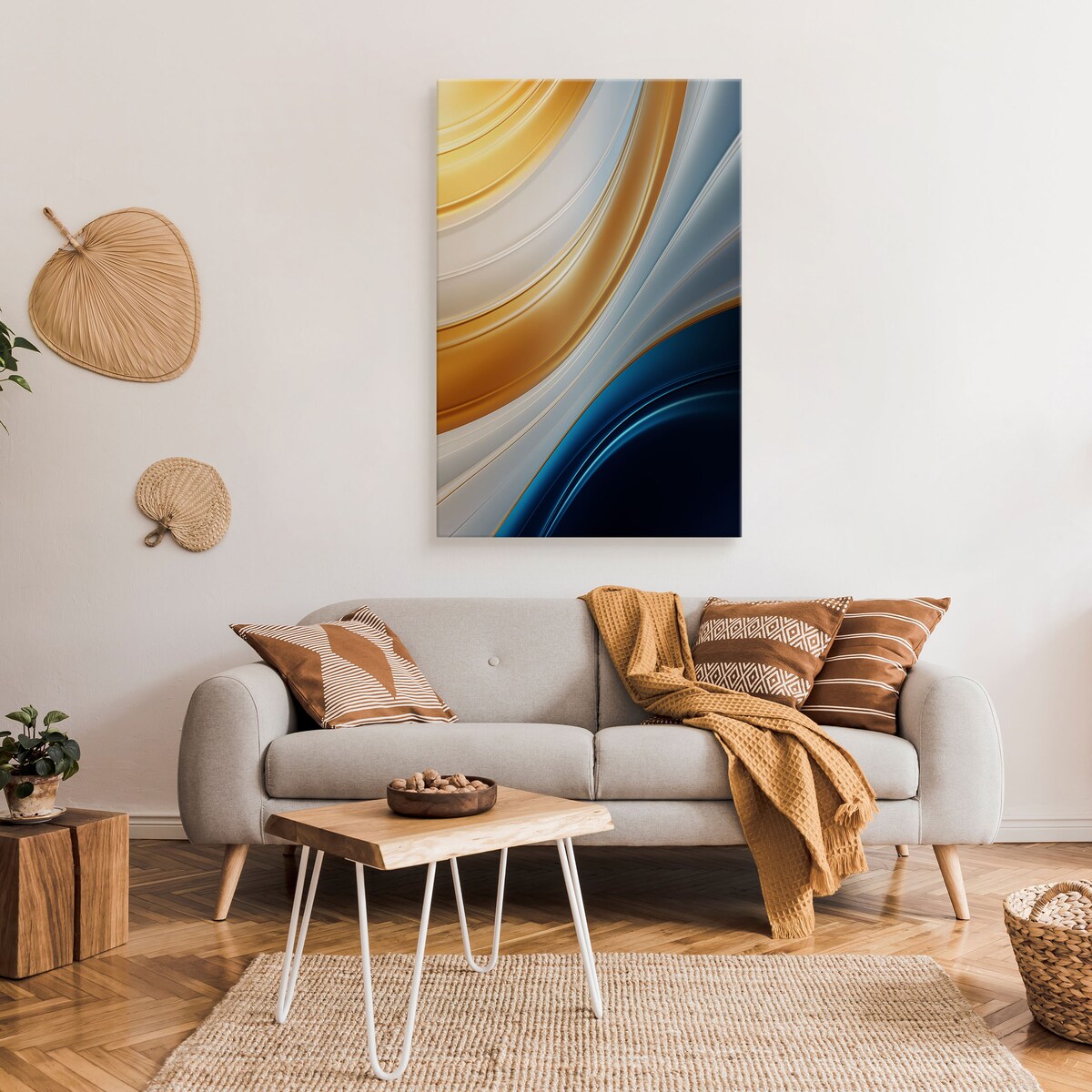 OBRAZ DO SYPIALNI ABSTRAKCJA NOWOCZESNY WZÓR STYL GLAMOUR 80x120cm