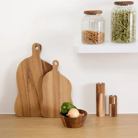 Deska do krojenia, serwowania, drewno akacji, Organik, 45x30 cm