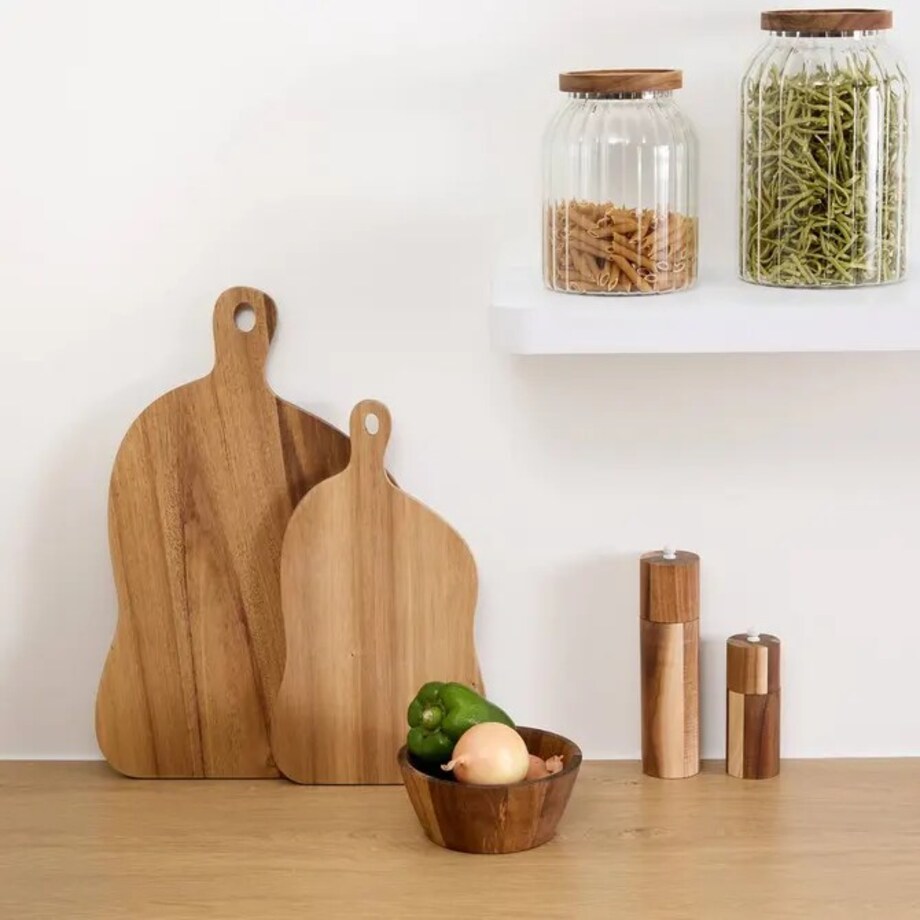 Deska do krojenia, serwowania, drewno akacji, Organik, 45x30 cm