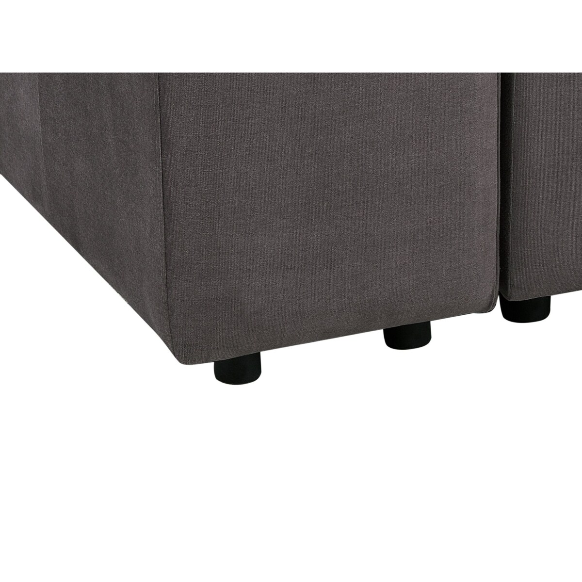 Sofa modułowa 3-osobowa welurowa ciemnoszara FALSTERBO