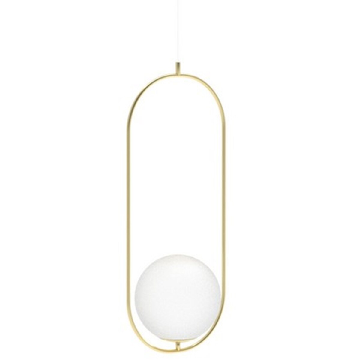 Wisząca lampa Coco AZ4981 szklana ball kula zwis złota