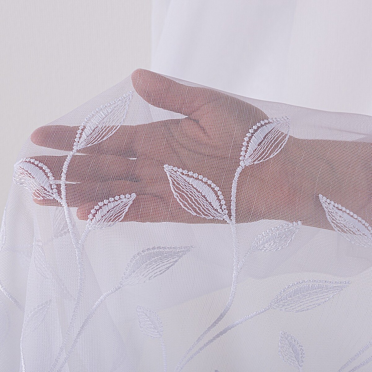 Firana na taśmie 300x245 biały ze wzorem