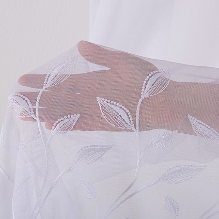 Firana na taśmie 300x245 biały ze wzorem