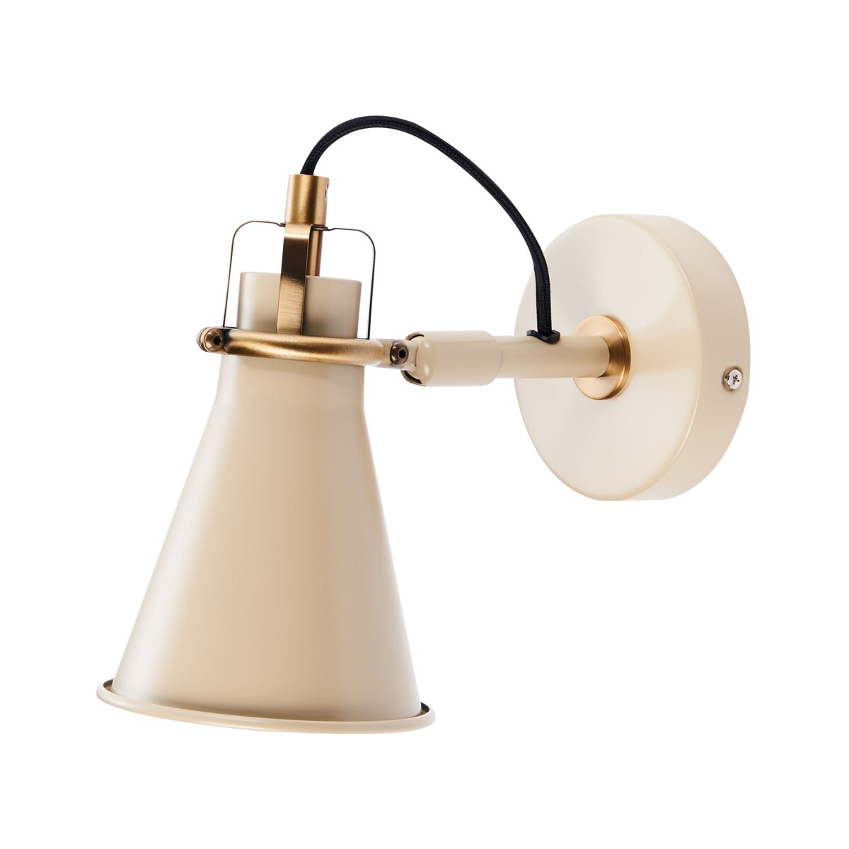 Zestaw 2 lamp ściennych metalowych beżowy MOYOLA