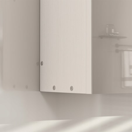 Szafka łazienkowa wisząca biała 2-drzwiowa nowoczesna ścienna 3 półki 80 cm