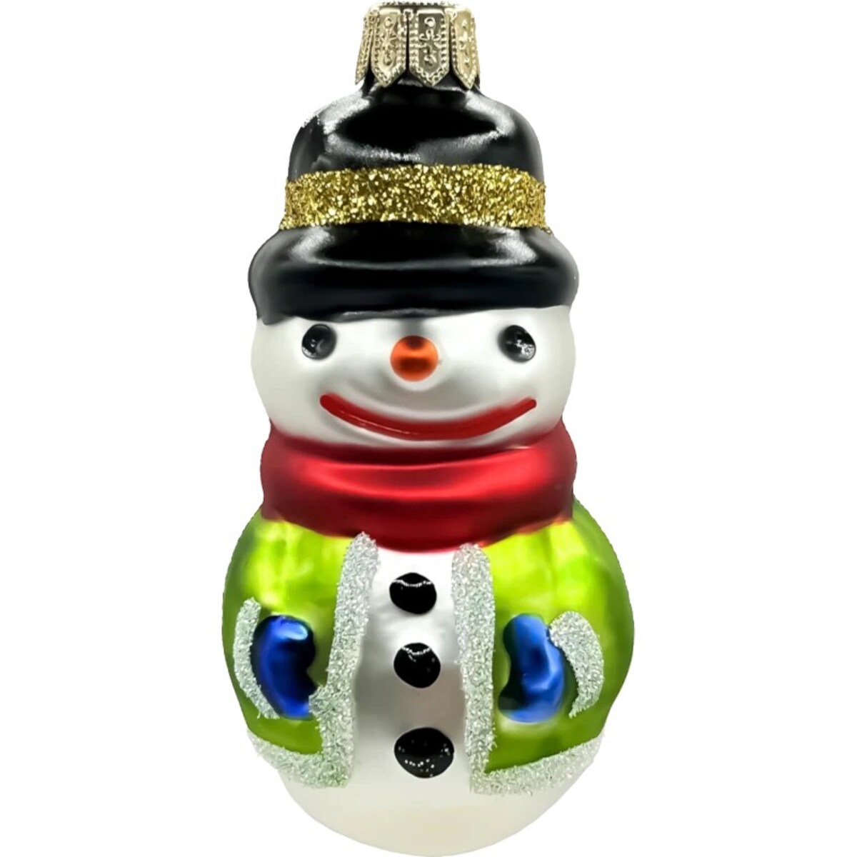 Bombka choinkowa - Uśmiechnięty Bałwanek w szaliku