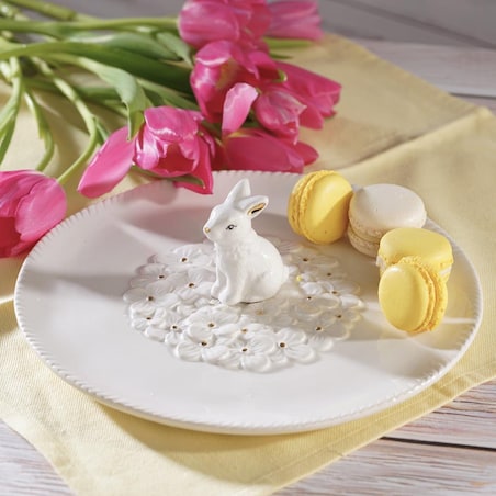 VILLA ITALIA Talerz wielkanocny z zajączkiem 24 cm BUNNY