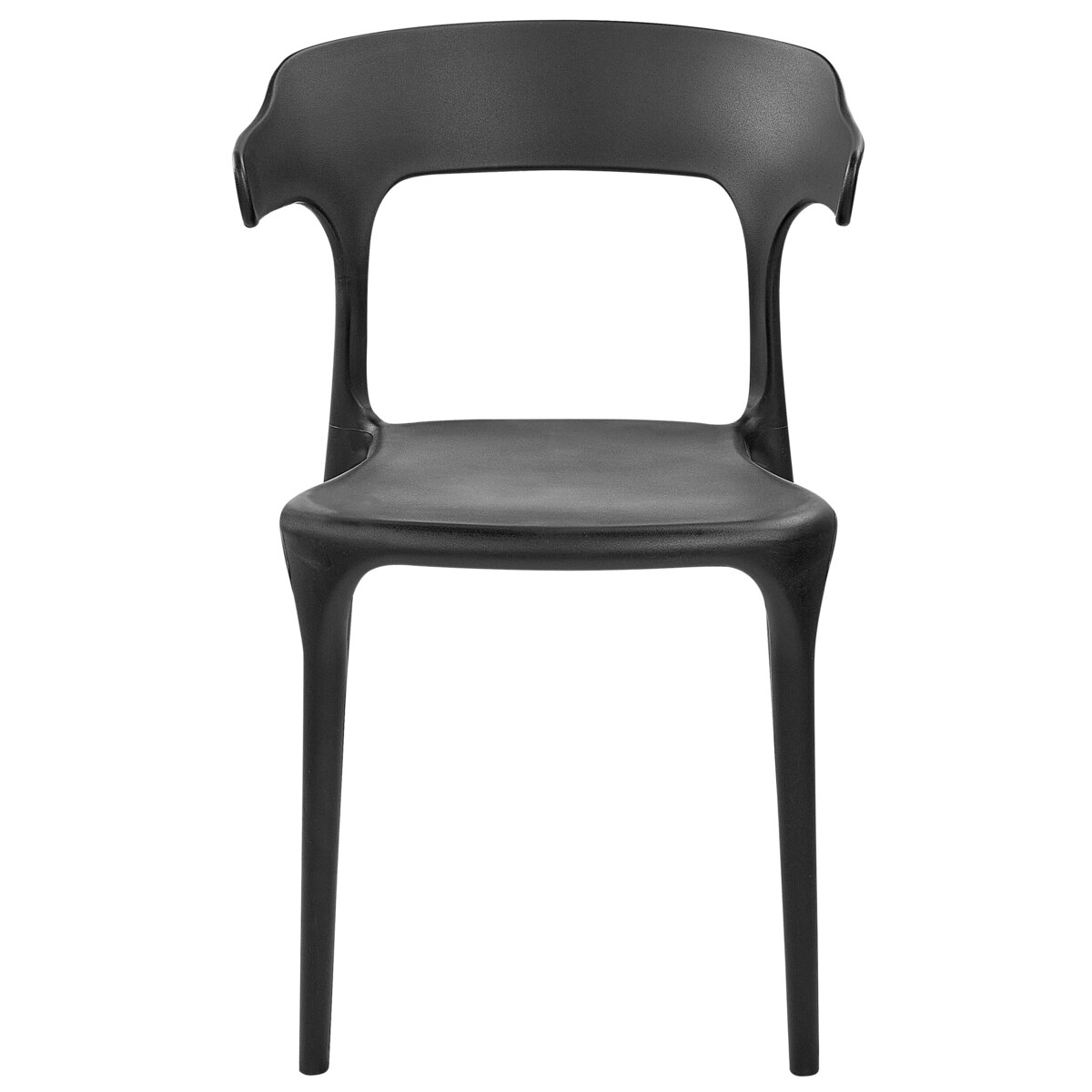 Zestaw 4 krzeseł do jadalni czarne GUBBIO