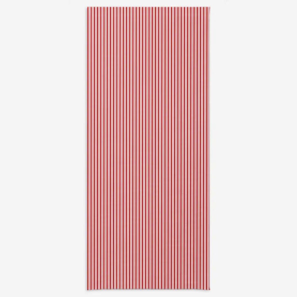 Obrus świąteczny - klasyczne czerwone świąteczne paski - 140x320