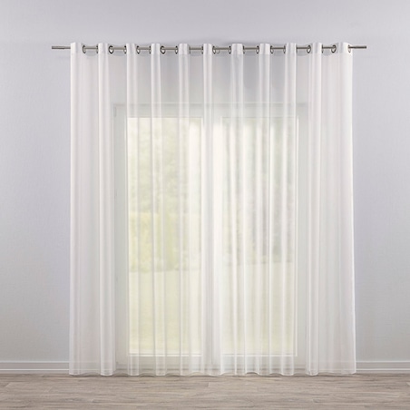 Firana na przelotkach, ecru natural look, Woale i firany