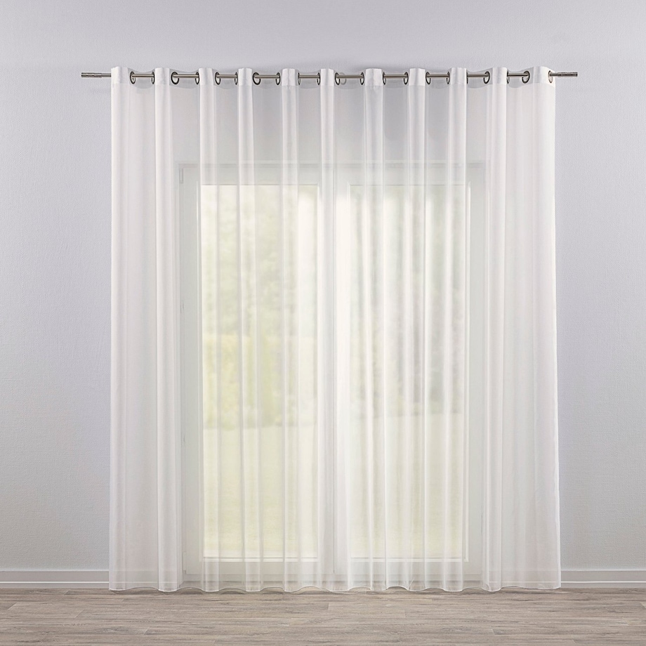 Firana na przelotkach, ecru natural look, Woale i firany