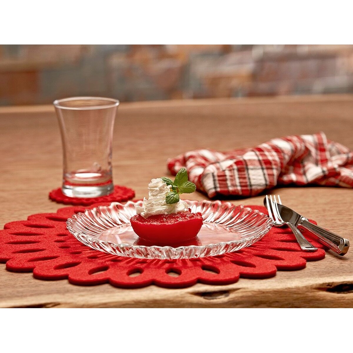 6x TALERZYKI DESEROWE AURORA 20 cm pasabahce OZDOBNE na ciasto desery szkło