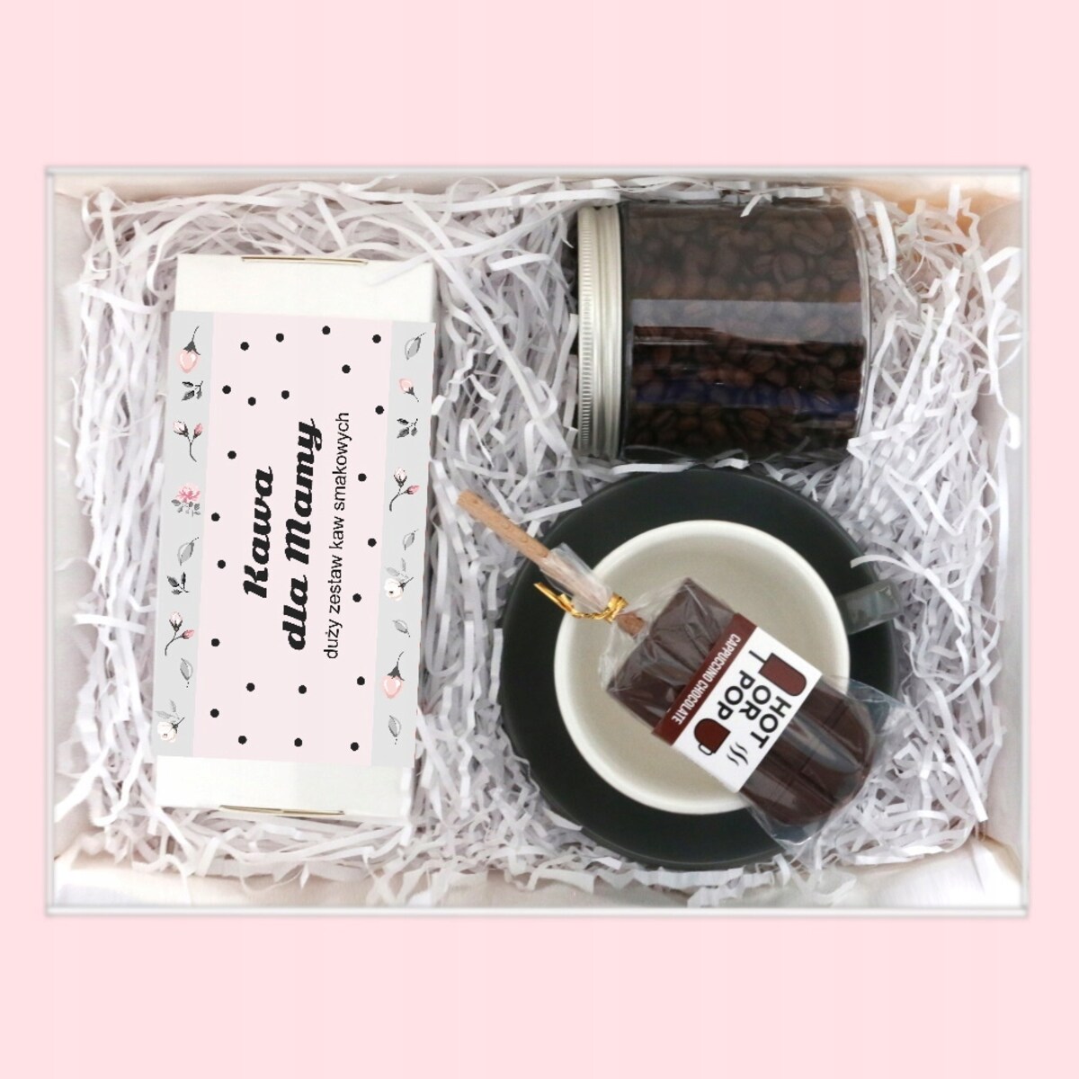 Najlepszy Upominek na Każdą Okazję Elegancki Box z kawą dla mamy + lizak