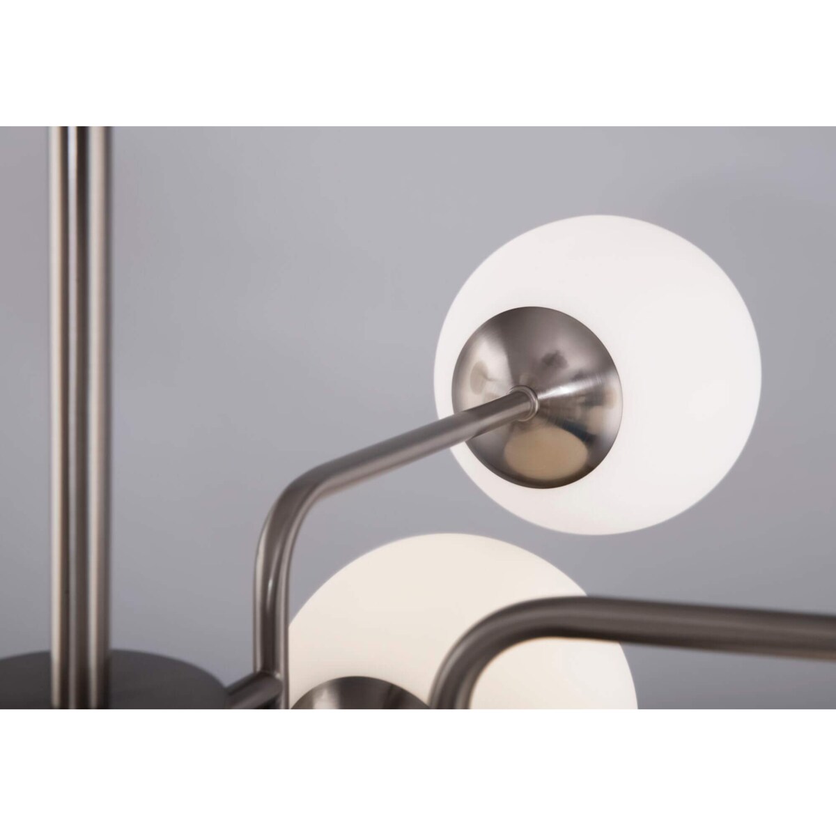 Okrągła lampa wisząca Erich MOD221PL-10N matowe szkło chrom