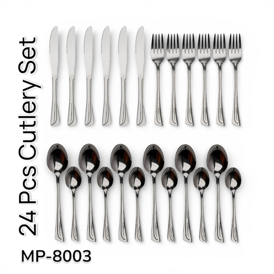 Zestaw sztućców 24 ELE na 6 osób sztućce komplet MASTERPAN MP-8003