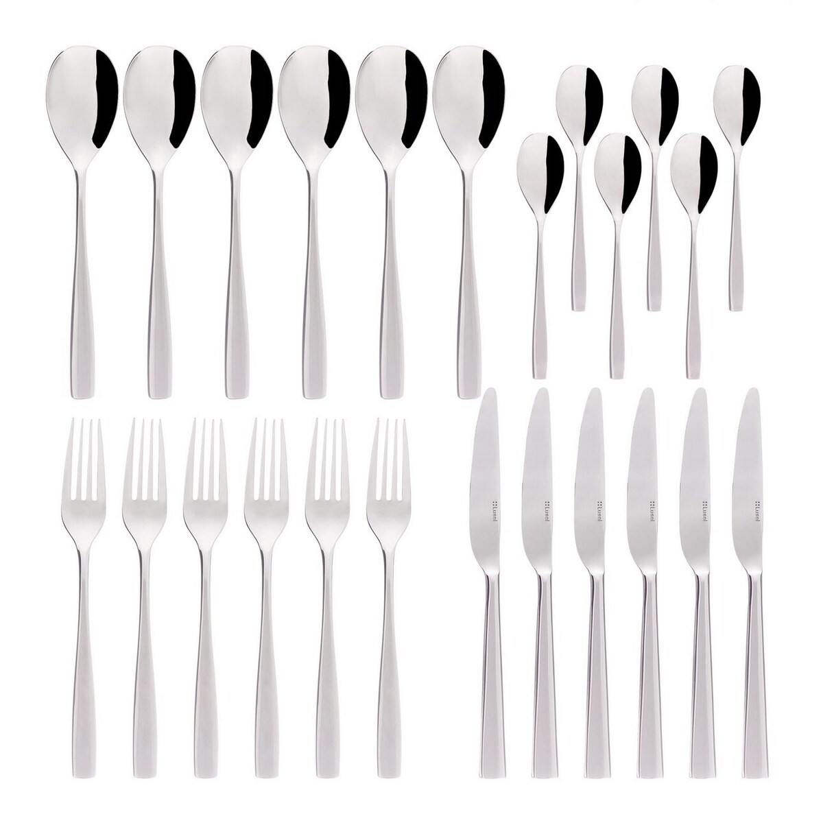 Sztućce Claris komplet dla 6 osób 24 części, 25 x 28 x 8 cm