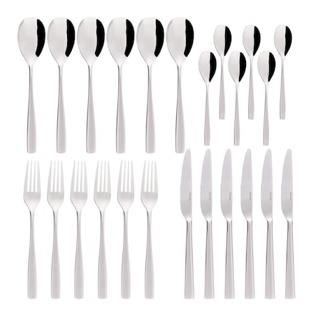 Sztućce Claris komplet dla 6 osób 24 części, 25 x 28 x 8 cm