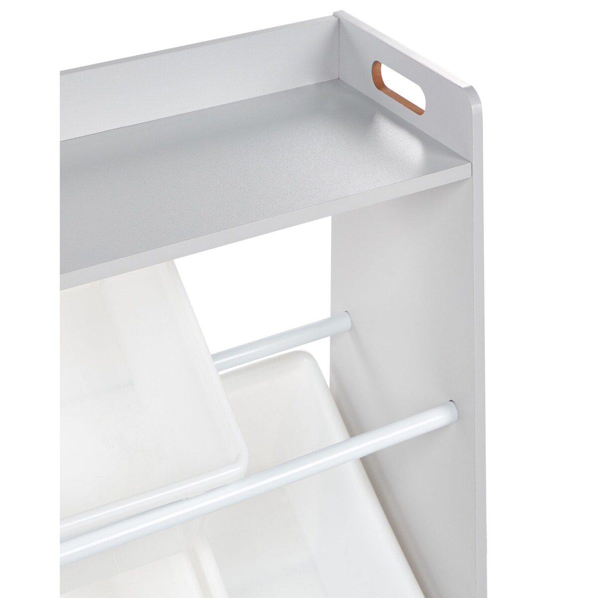 Regał z 9 pojemnikami COLLIE 78 cm Szary