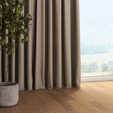 Zasłona na taśmie marszczącej 1 szt. 130x245 beżowy strukturalny