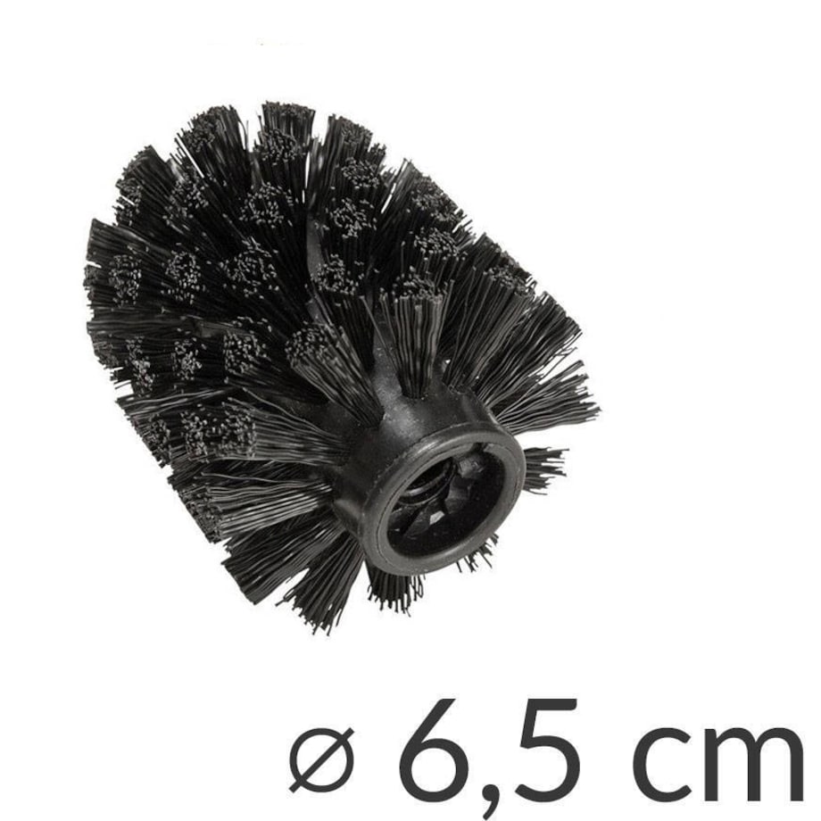 Szczotka WC ze szczelnym pojemnikiem ze stali nierdzewnej OLMEDO, Ø 8,5 cm