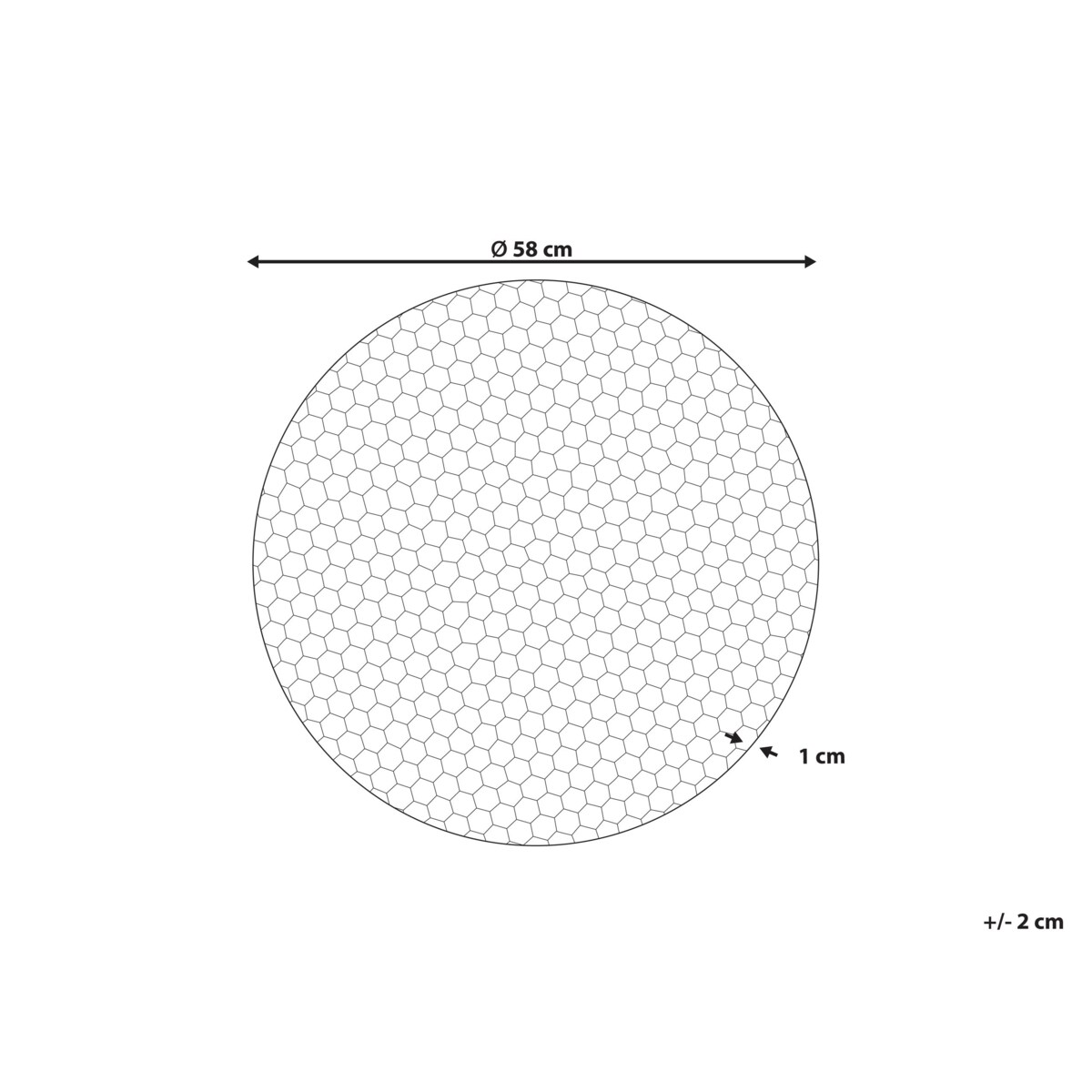 Dekoracja ścienna CAMARATE 58 cm Metal Złoty