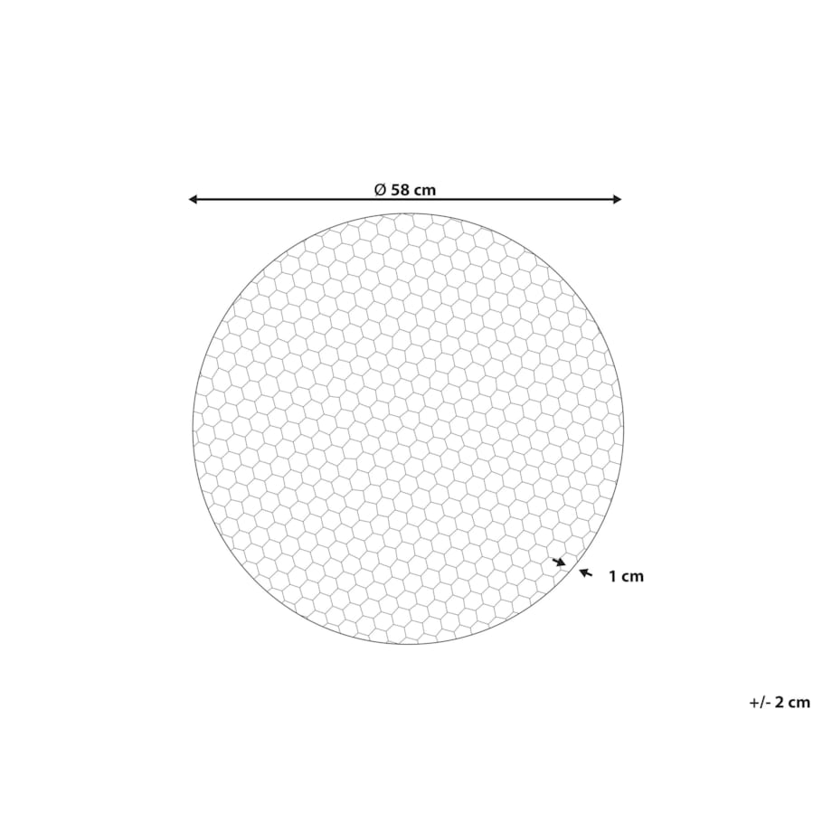 Dekoracja ścienna CAMARATE 58 cm Metal Złoty