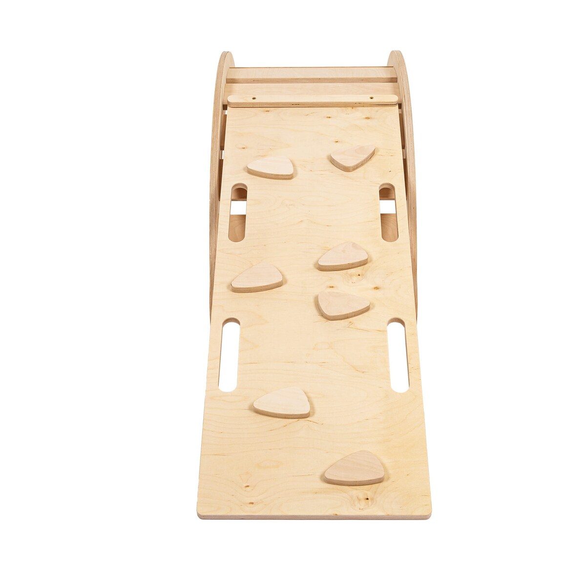 Large Dream Rocker Białe Drewno & Zjeżdżalnia & Drabinka