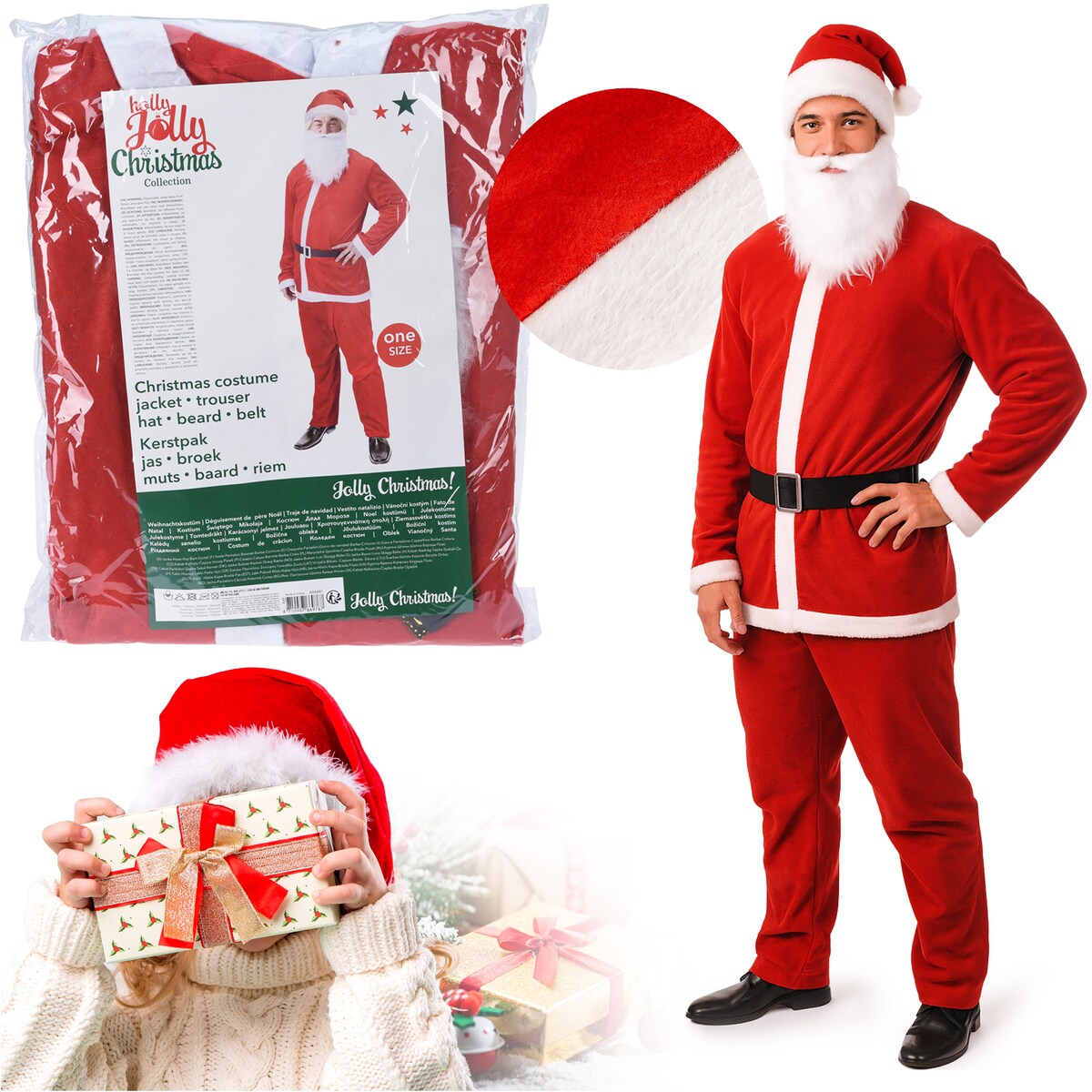 Strój Świętego Mikołaja Gwiazdora Przebranie Rozmiar Uniwersalny