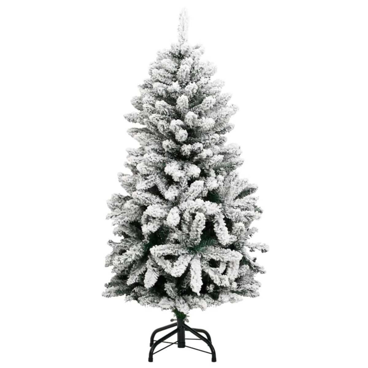 vidaXL Sztuczna choinka zawiasowa, ośnieżona, 150 cm