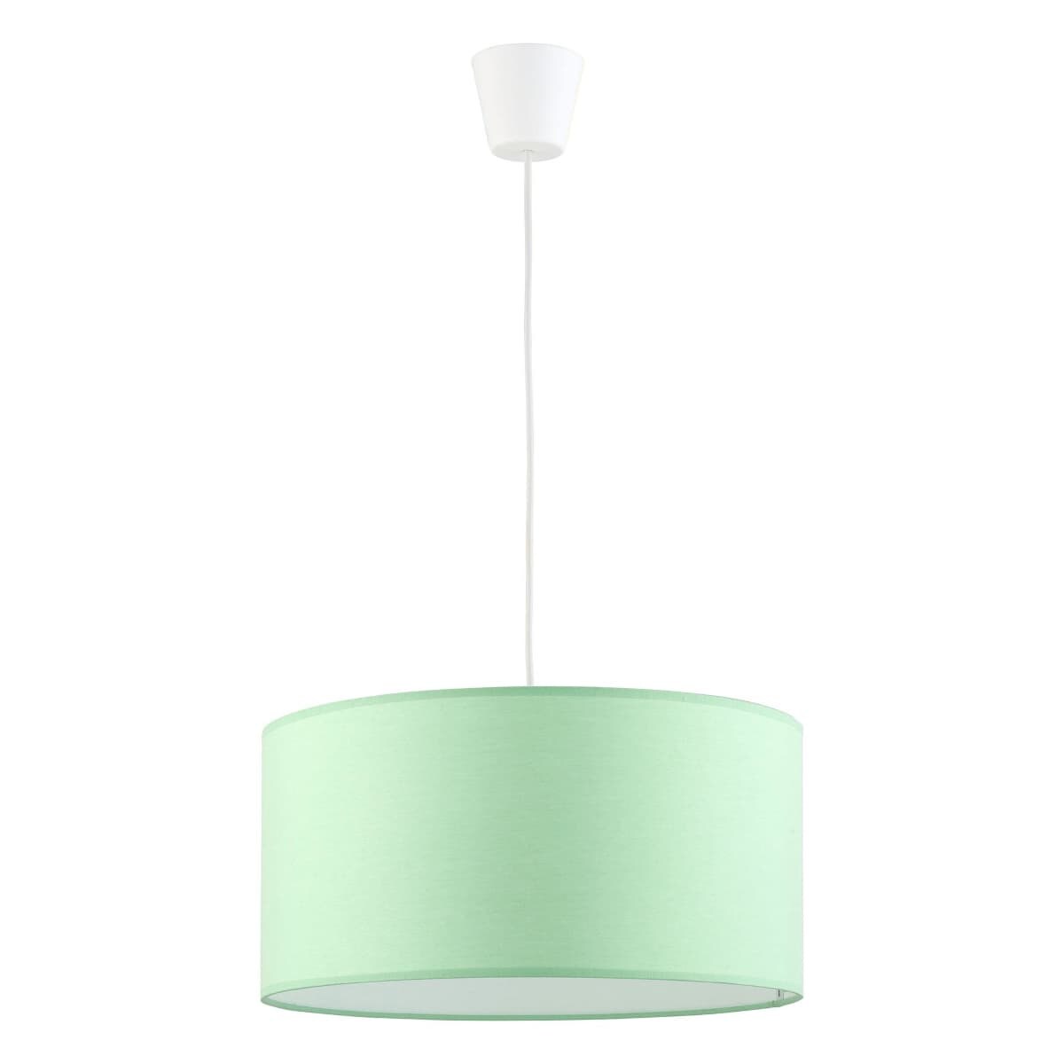 Okrągła lampa wisząca dziecięca Rondo 3233 TK Lighting tkanina miętowa
