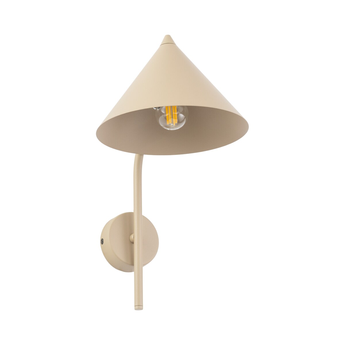 Kinkiet ścienny TK Lighting CONO SABIA 11474 beżowy E27 loft nowoczesny do salonu sypialni