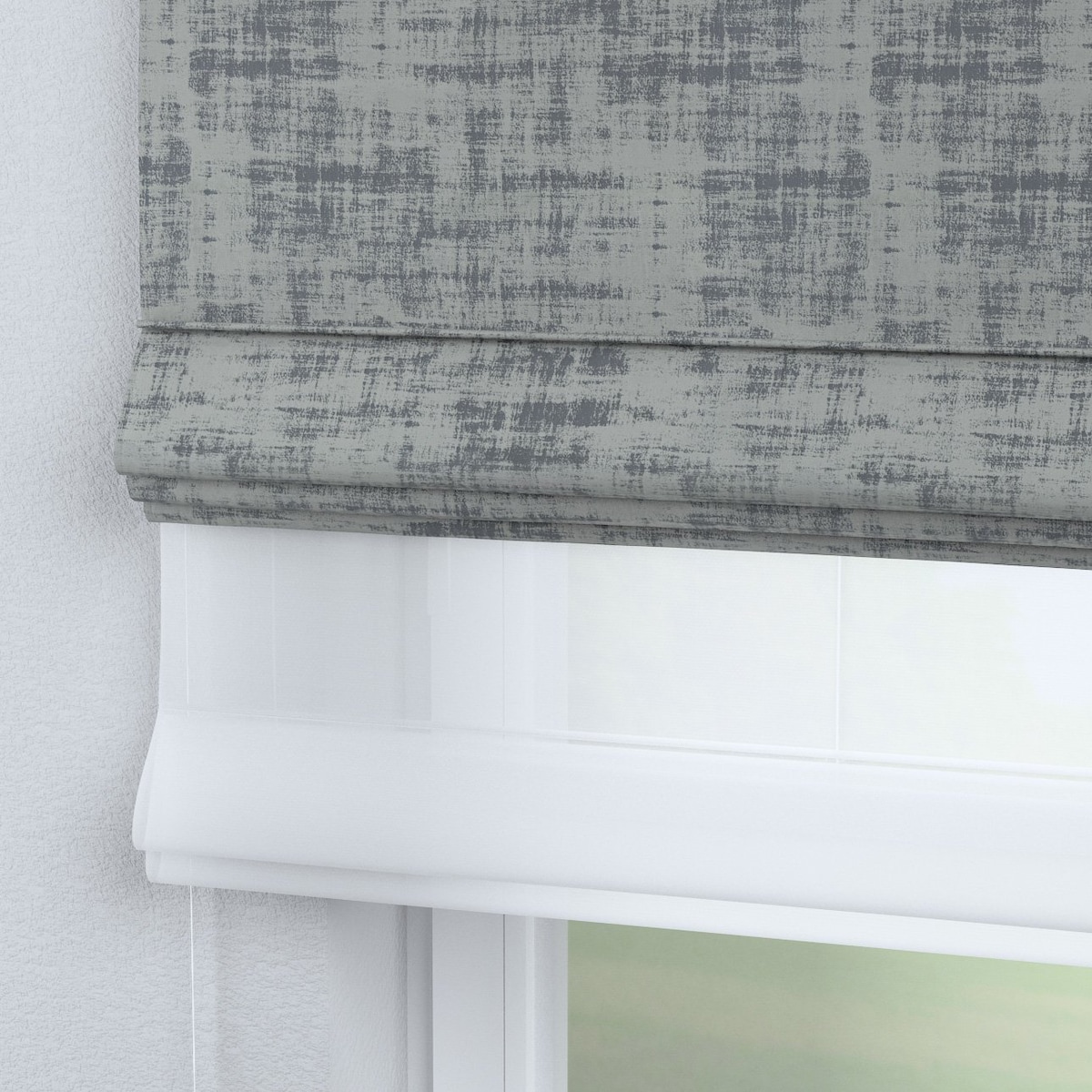 Roleta rzymska Duo, szary beton, Velvet