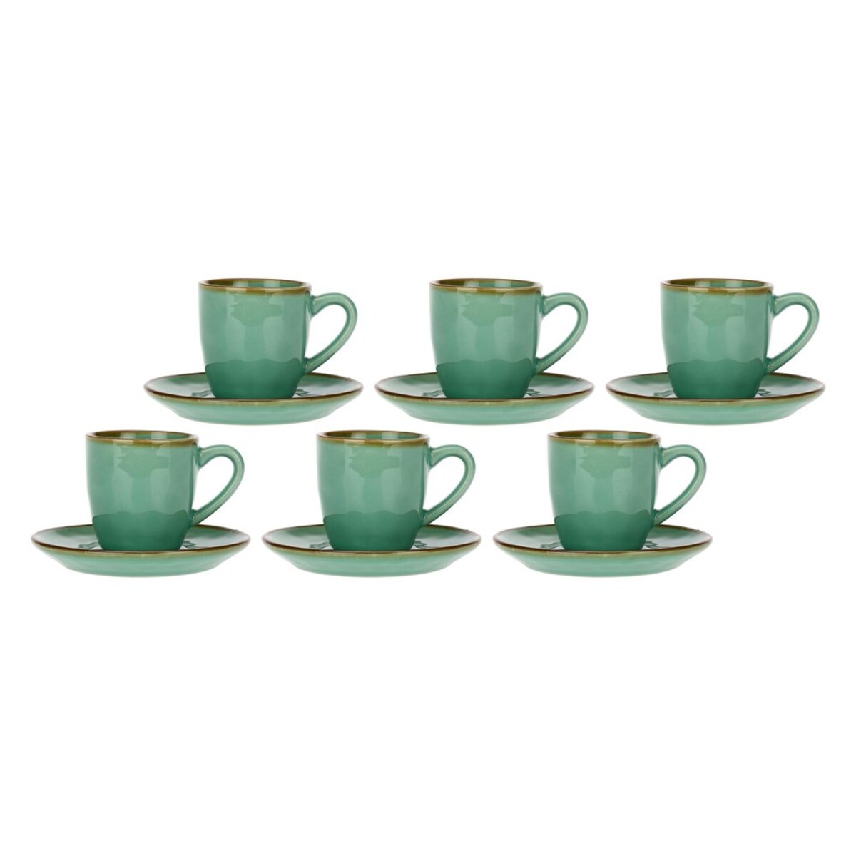 Zestaw 6 filiżanek do espresso Concerto Verde Acqua - Miętowy, 90 ml