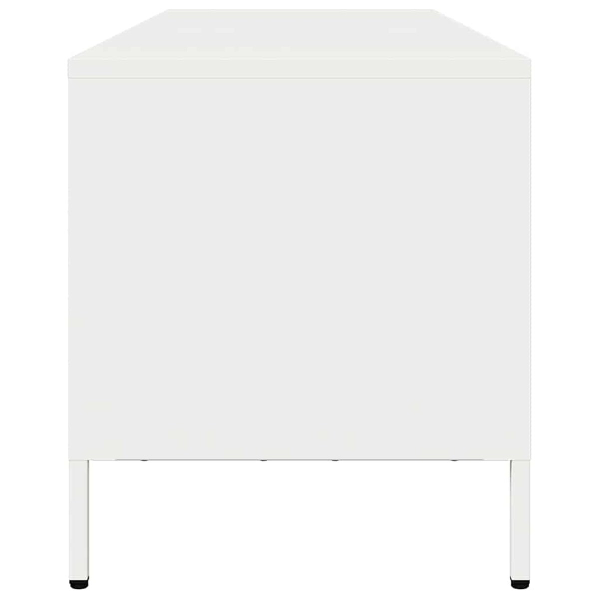 vidaXL Szafka RTV, biała, 135x39x43,5 cm, stal walcowana na zimno