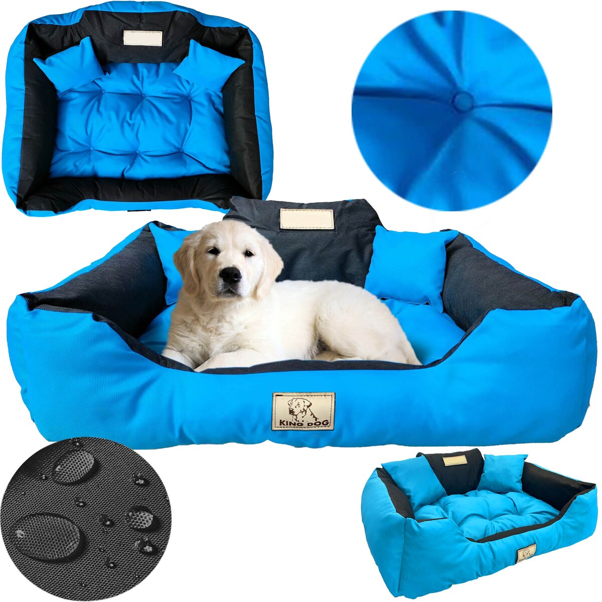 Legowisko Dla Psa 55X45 Cm Posłanie Kanapa Z Miejscem Na Imię Wodoodporne