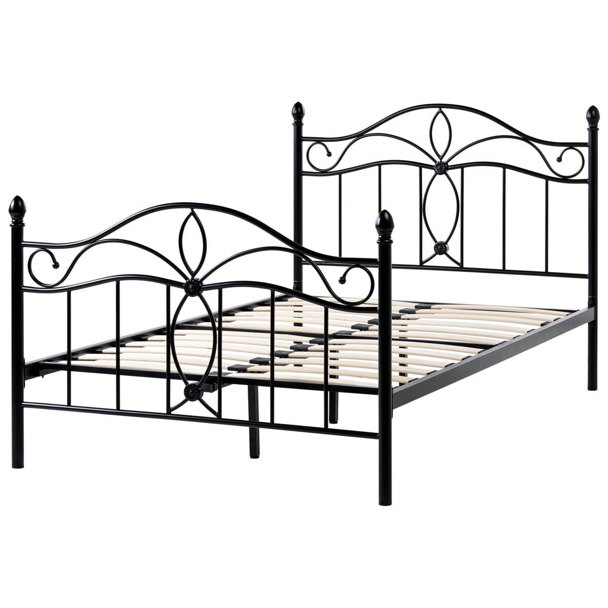 Łóżko Metal ANTLIA 120 x 200 cm Czarny